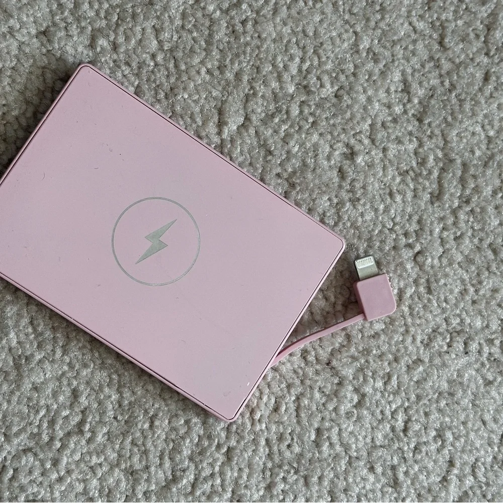 Pink Lightning Bolt Compact Case
